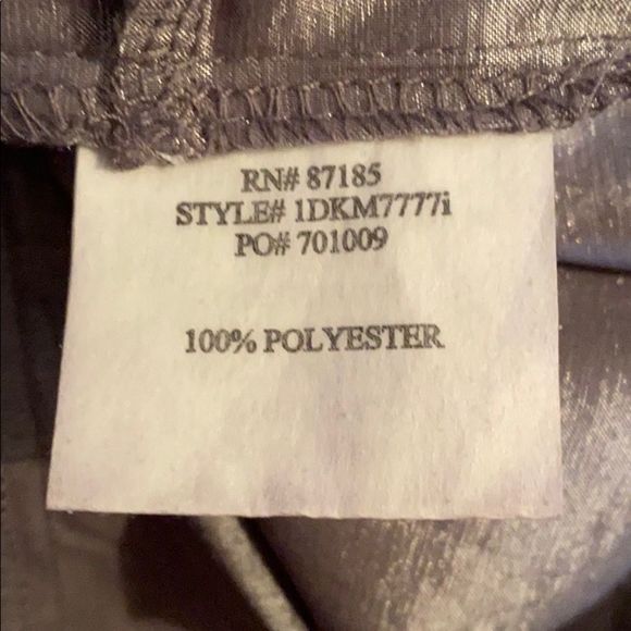 Ruby Rox Silver Metallic Mini Dress Sequins Mini Sparkle Sz 9 - Picture 9 of 10